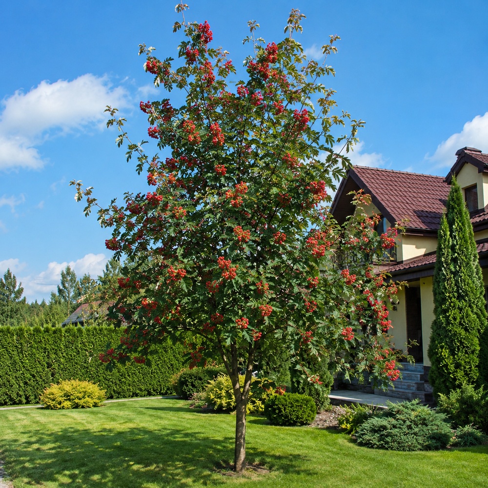 Горобина проміжна (Sorbus intermedia) 14-16 см, 350 см, 2xvWRB