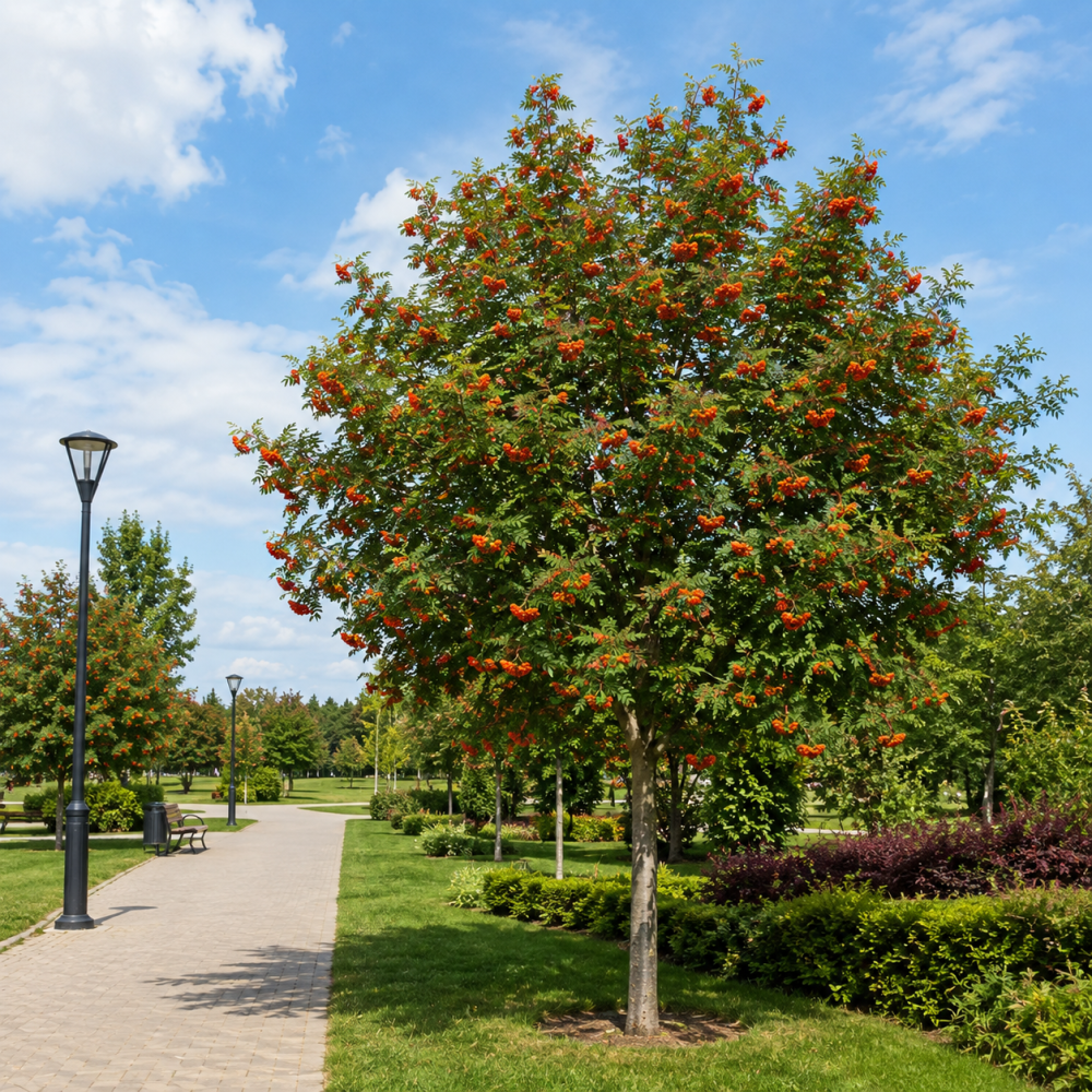 Рябина средняя (Sorbus Serednia) 8-10 см, 300+см, С40