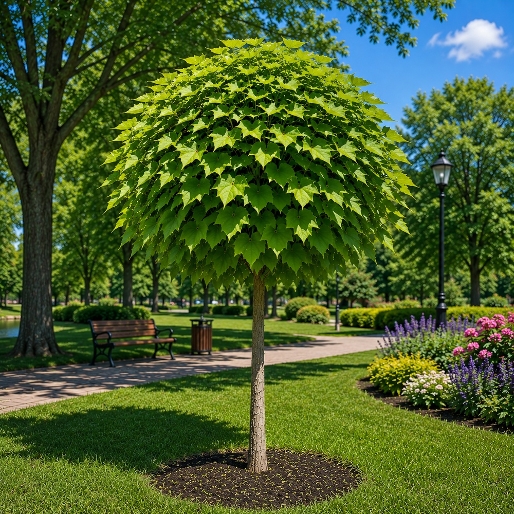 Катальпа бігнонієвидна Нана (Catalpa Bignonioides Nana) 10-12 см, Ра 200 см, С45