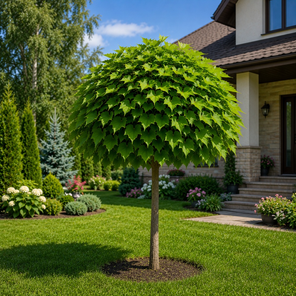 Катальпа бігнонієвидна Нана (Catalpa Bignonioides Nana) 10-12 см, Ра 200 см, С45
