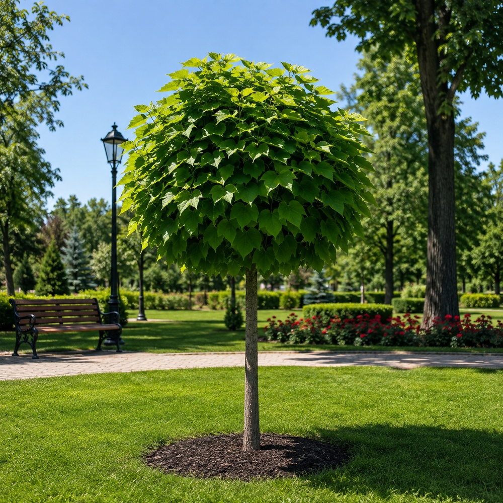 Катальпа бігнонієвидна Нана (Catalpa Bignonioides Nana) 18-20 см, Ра 200 см, С161