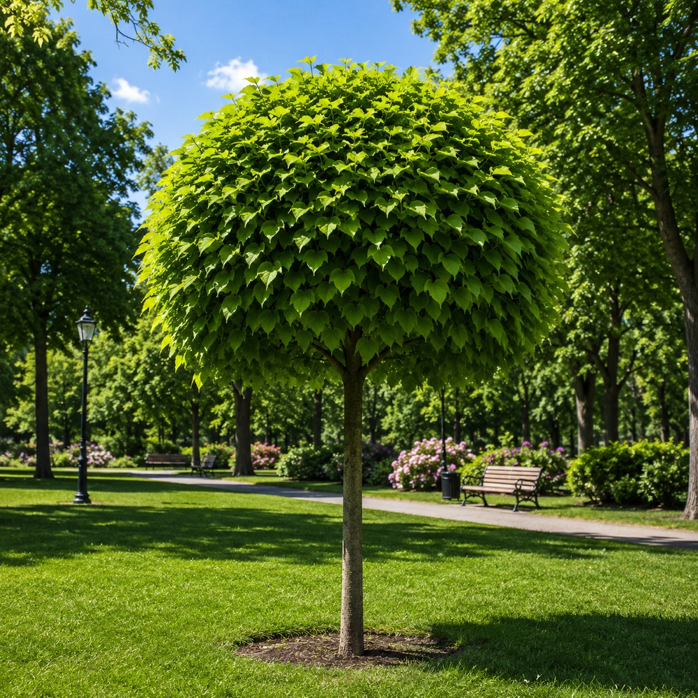 Катальпа бігнонієвидна Нана (Catalpa Bignonioides Nana) 18-20 см, Ра 220 см, 2xvWRB