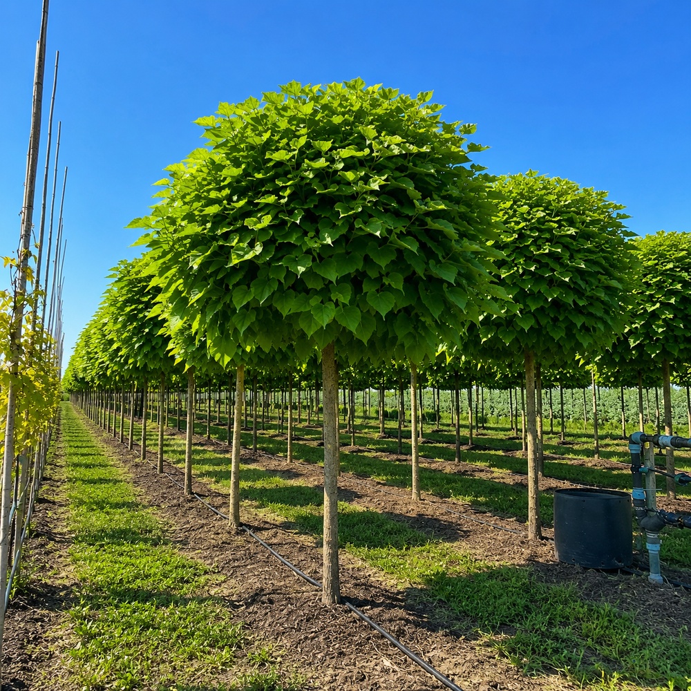 Катальпа бігнонієвидна Нана (Catalpa Bignonioides Nana) 25-30 см, Ра 220 см, 2xvWRB