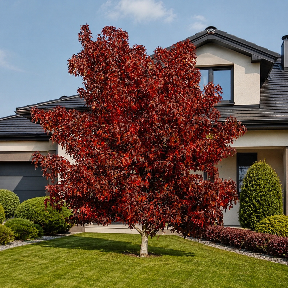 Ликвидамбар смолоносный Ворплесдон (Liquidambar styraciflua Worplesdon) 350+см, 10-12, С95