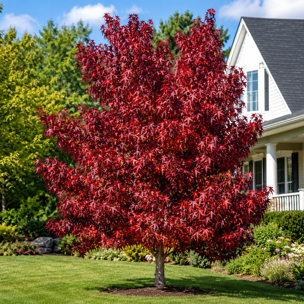 Ликвидамбар смолоносный Ворплесдон (Liquidambar styraciflua Worplesdon) 350+см, 12-14, С95