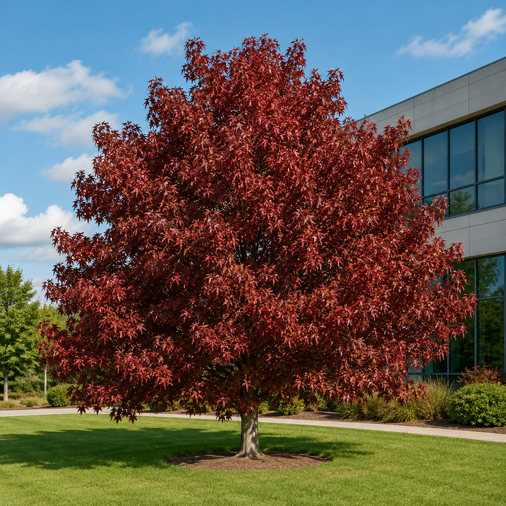 Ликвидамбар смолоносный Ворплесдон (Liquidambar styraciflua Worplesdon) 350+см, 12-14, С95