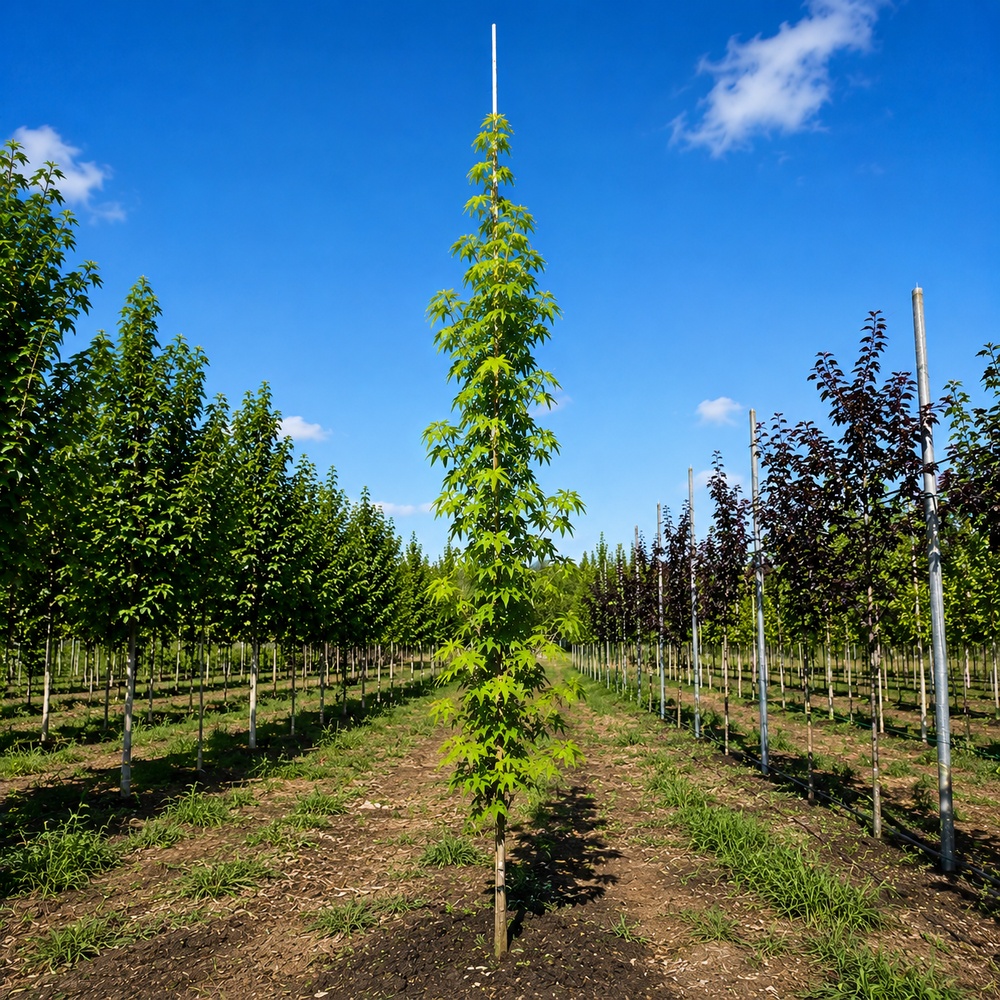 Ликвидамбар смолоносный Ворплесдон (Liquidambar styraciflua Worplesdon) 350+см, 8-10, С95