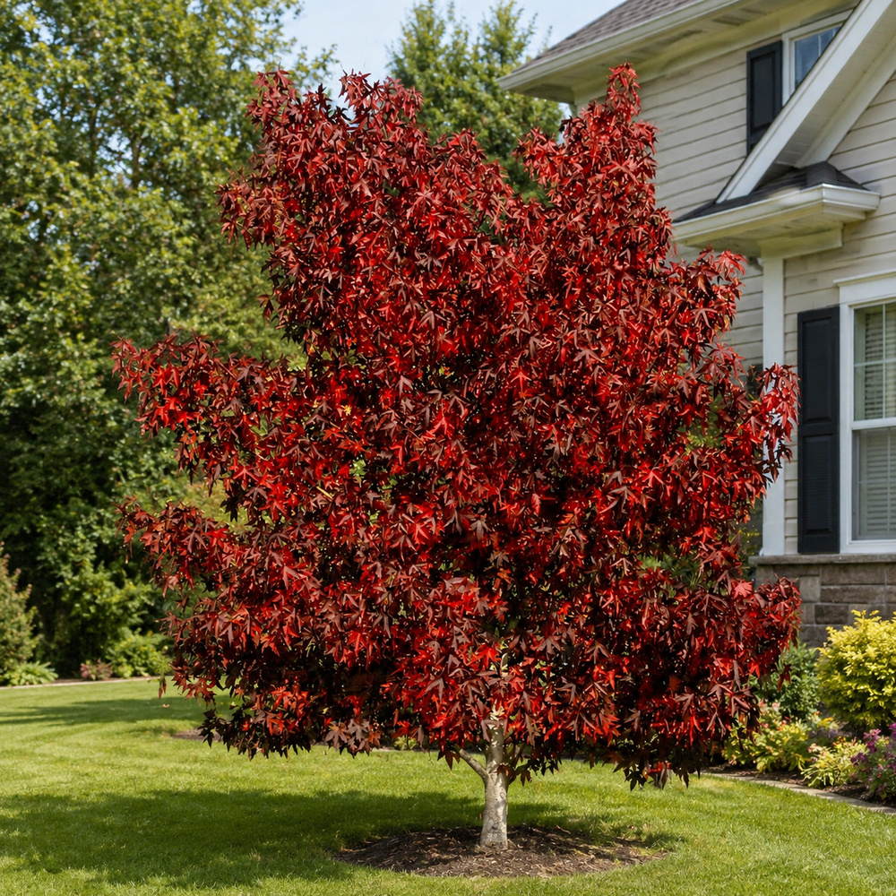 Ликвидамбар смолоносный Ворплесдон (Liquidambar styraciflua Worplesdon) 350+см, 8-10, С95