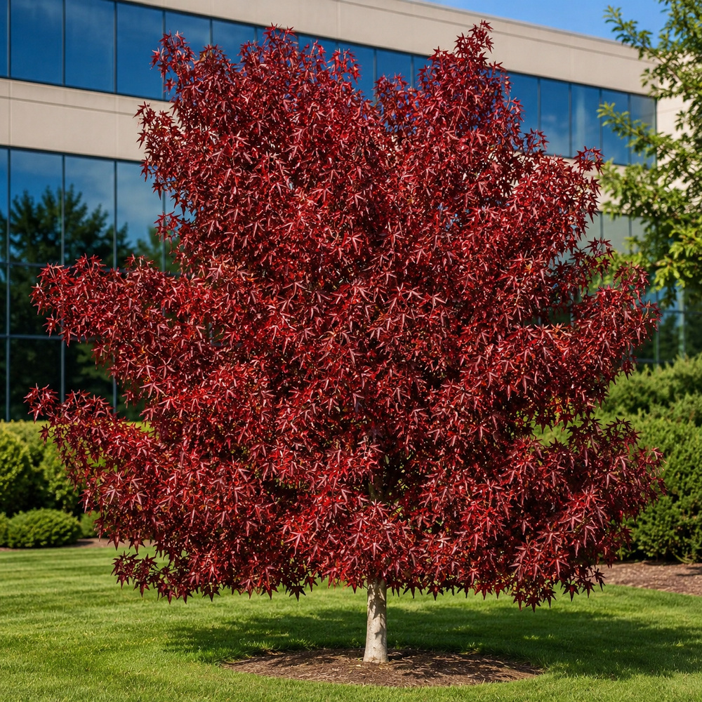 Ликвидамбар смолоносный Ворплесдон (Liquidambar styraciflua Worplesdon) 350+см, 8-10, С95