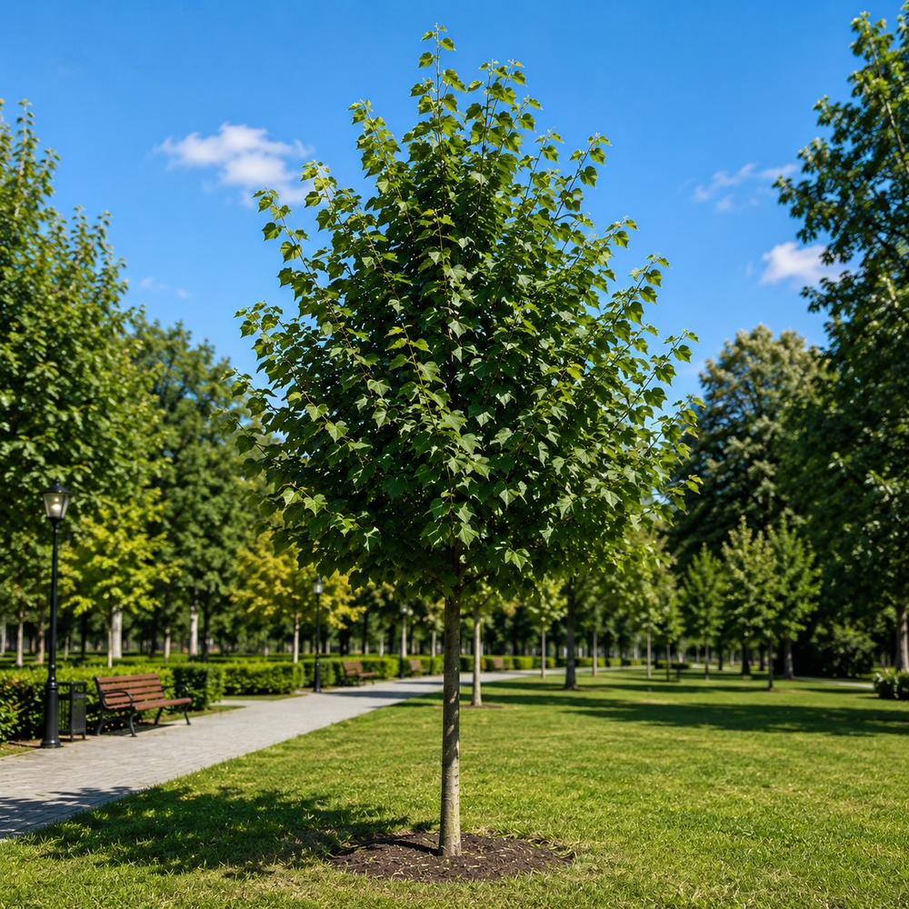 Липа мелколистная Гринспайер (Tilia cordata Greenspire) 500см+, 30-35, 4xvWRB