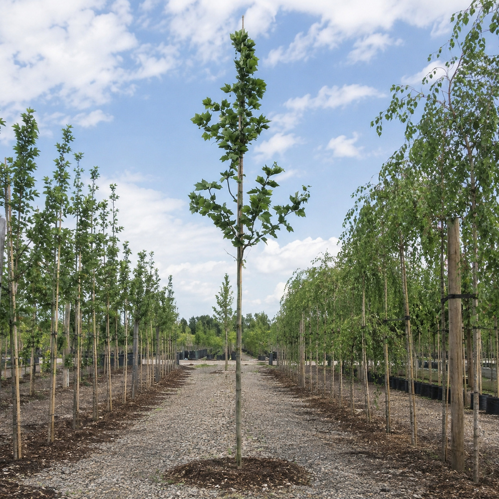 Платан кленолистый (Platanus acerifolia) 8-10 см, 300 см, С38