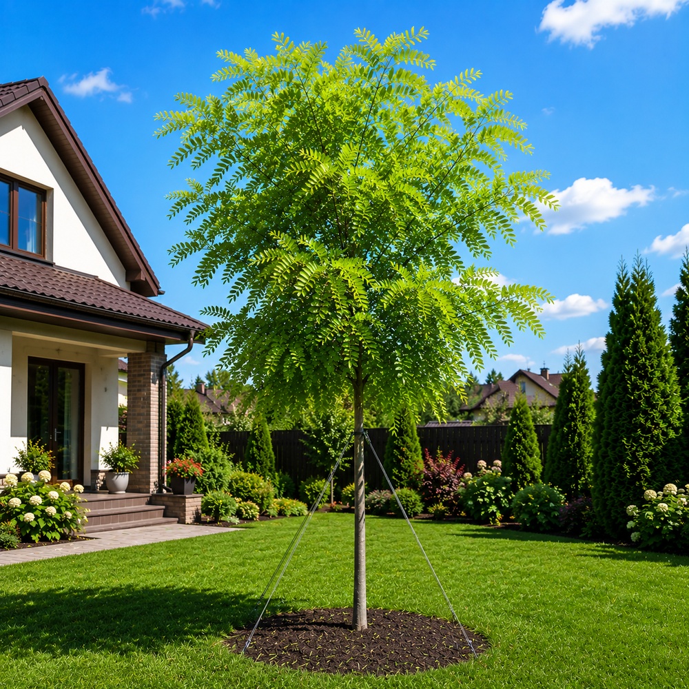 Робиния лжеакация Фризия (Robinia pseudoacacia Frisia) 12-14 см, Ра 220 см, С45
