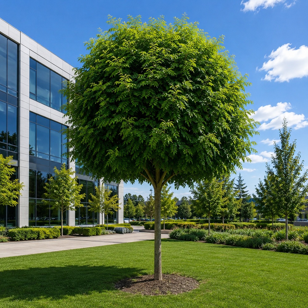 Робиния лжеакация Умбракулифера (Robinia pseudoacacia Umbraculifera) 10-12 см, Ра 220 см, С45