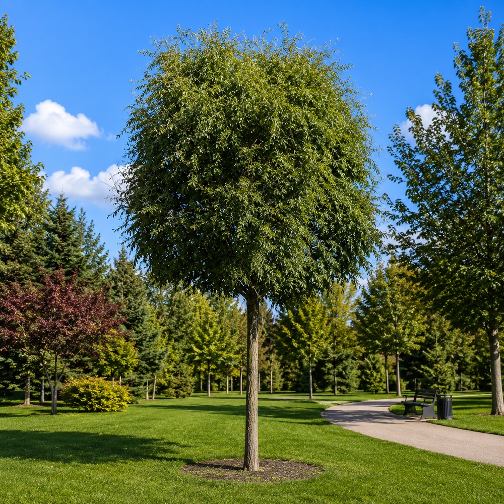Робиния лжеакация Умбракулифера (Robinia pseudoacacia Umbraculifera) 30-35 см, Ра 220 см, 2xvWRB