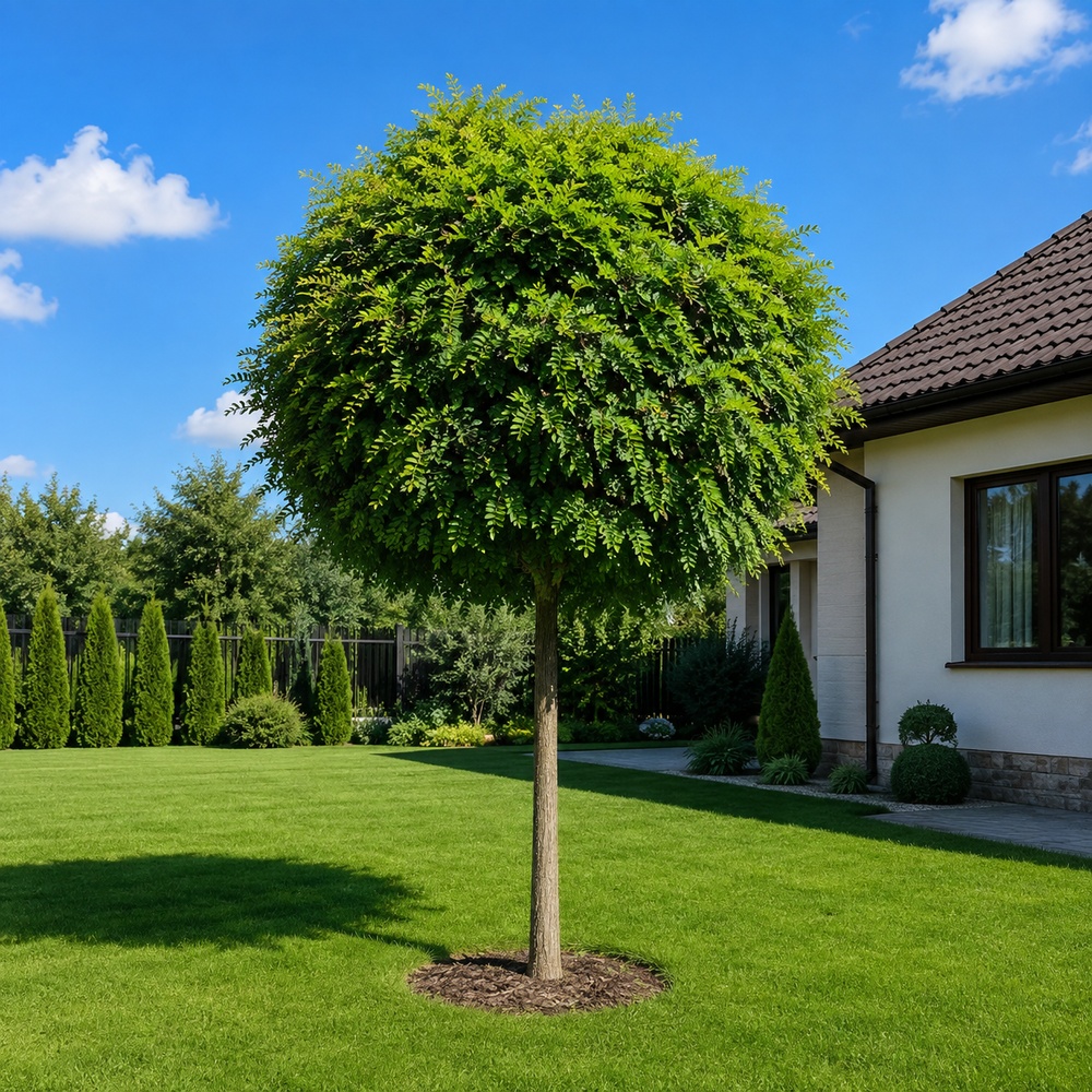 Робиния лжеакация Умбракулифера (Robinia pseudoacacia Umbraculifera) 30-35 см, Ра 220 см, 2xvWRB