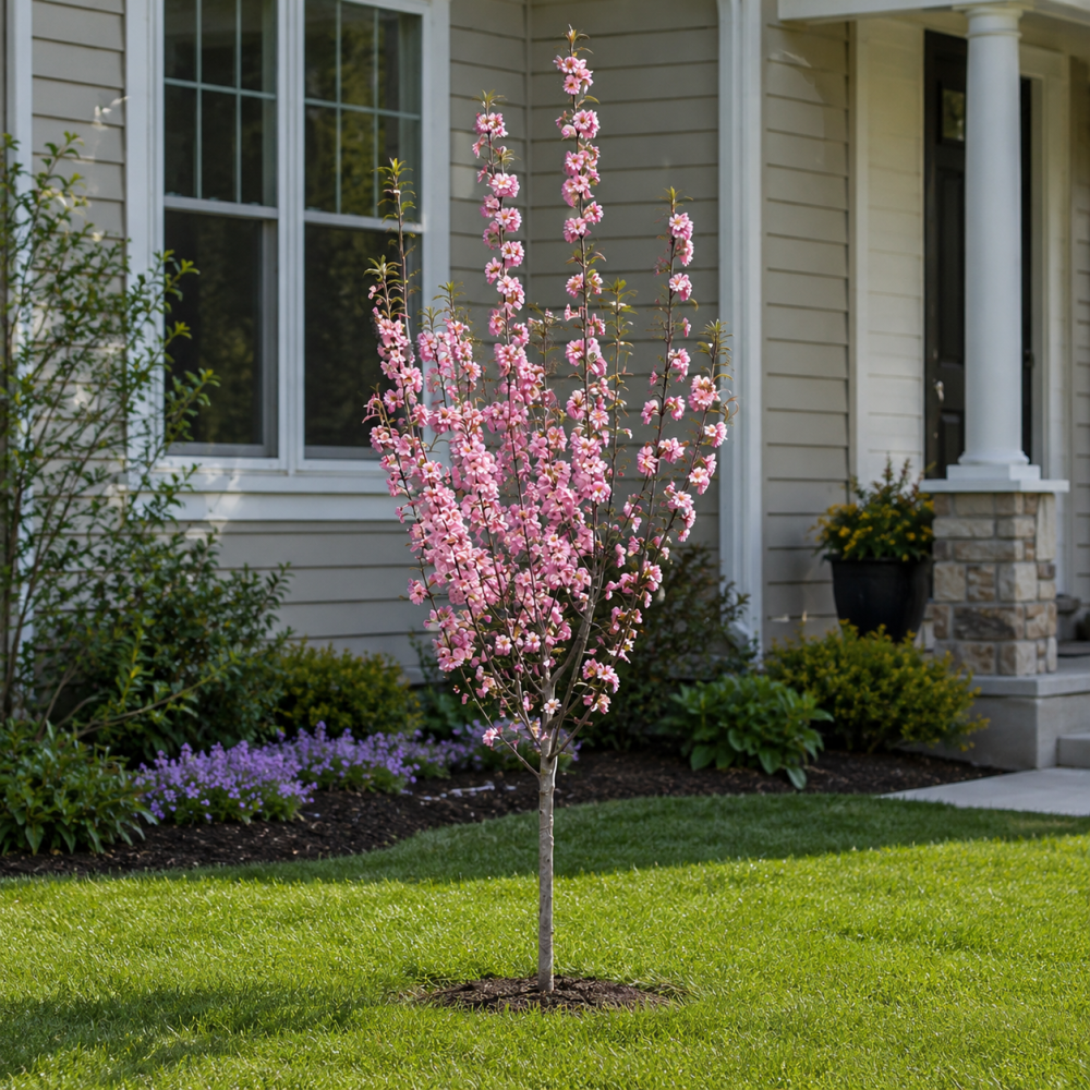 Вишня дрібнопільчата Роял бургунді Алейне дерево (Prunus serrulata  Royal Burgundy Аleynoe derevo) 10-12 см, Ра 220 см, С40