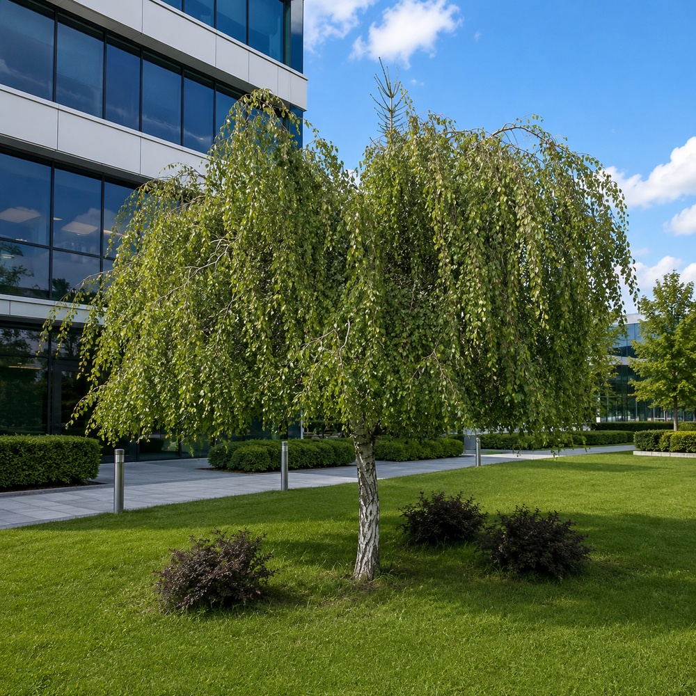 Береза повисла Юнгі (Betula pendula Youngii) 14-16 см, Ра 220 см, С79