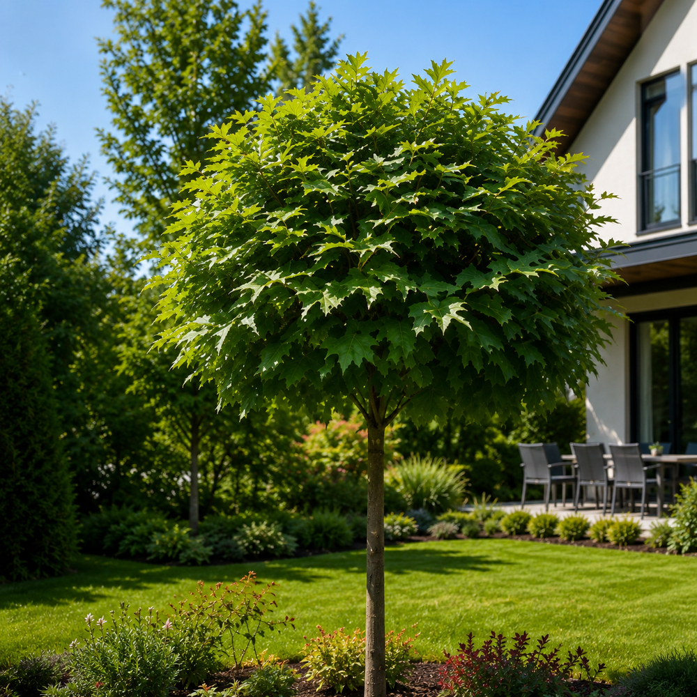 Дуб болотный Грин Дварф (Quercus palustris Green Dwarf) 14-16 см, Ра 220 см, WRB