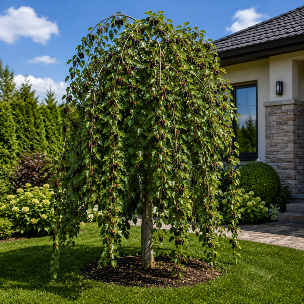 Шовковиця Плакуча (Morus Pendula) 8-10 см, Ра 220 см, С38