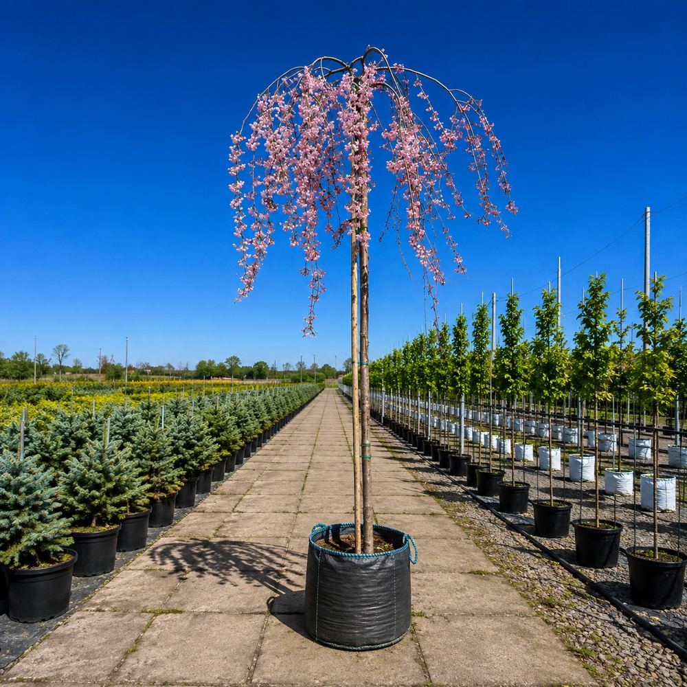Слива космата Пендула (Prunus subhirtella Pendula) Pa-220 см, 12-14, С38