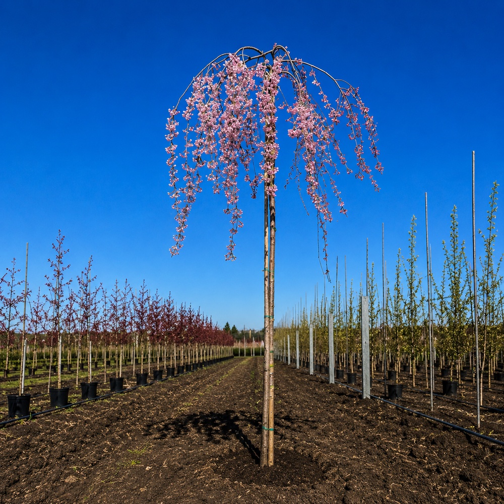 Слива космата Пендула (Prunus subhirtella Pendula) Pa-220 см, 12-14, С38