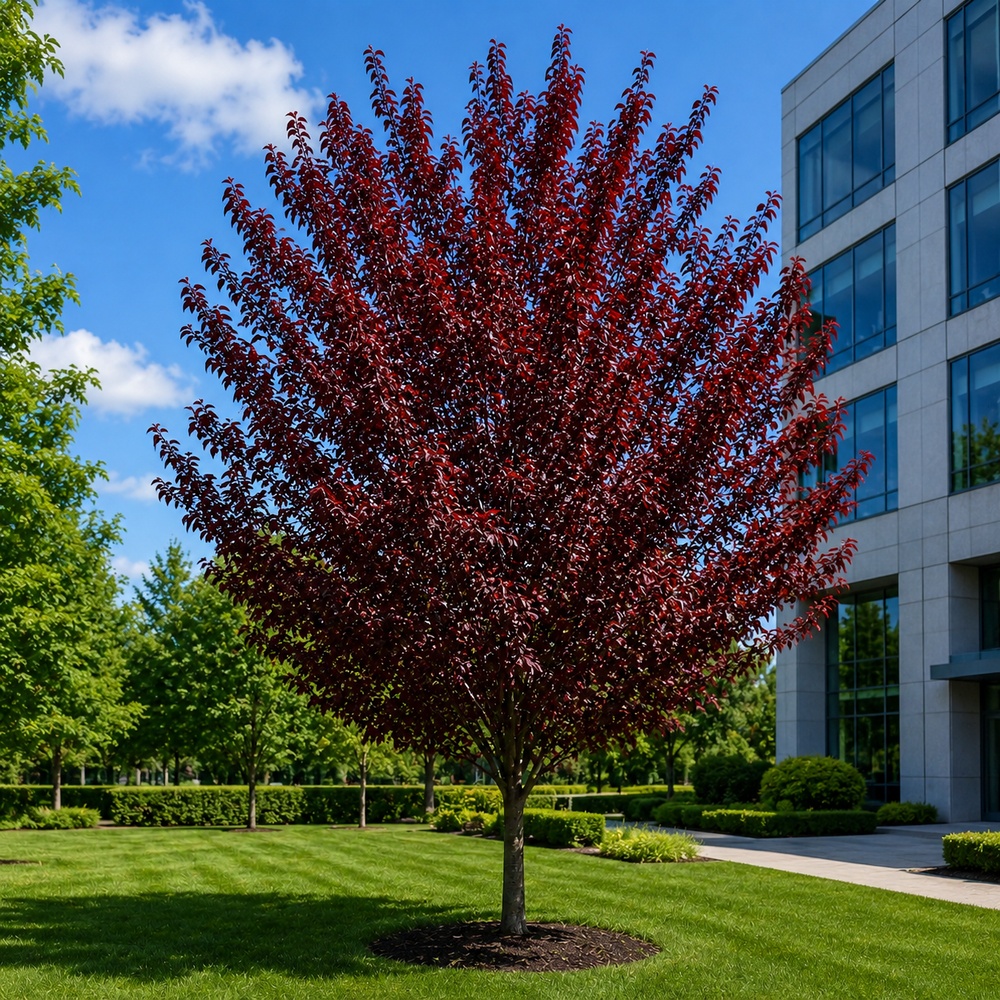 Слива розчепиріна Нігра (Prunus cerasifera Nigra) Pa-220 см, 10-12, С38