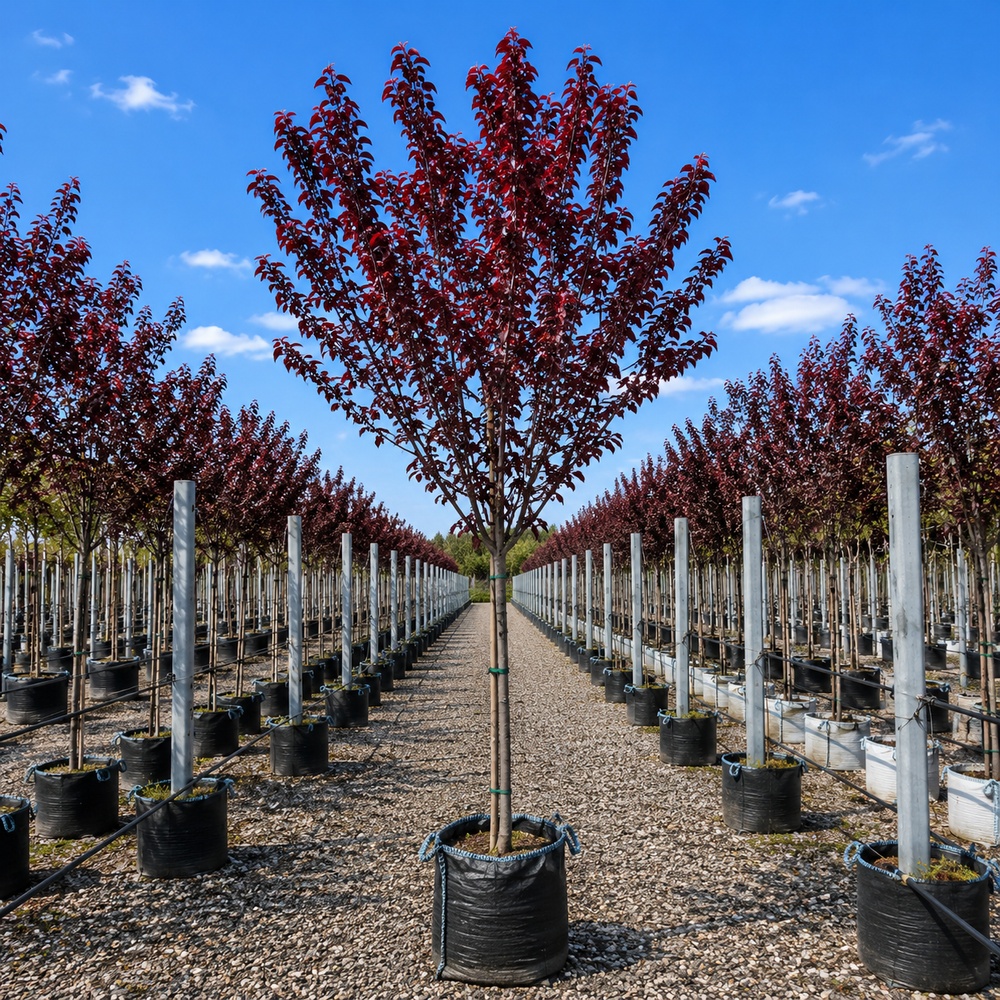 Слива розчепиріна Нігра (Prunus cerasifera Nigra) Pa-220 см, 14-16, С38