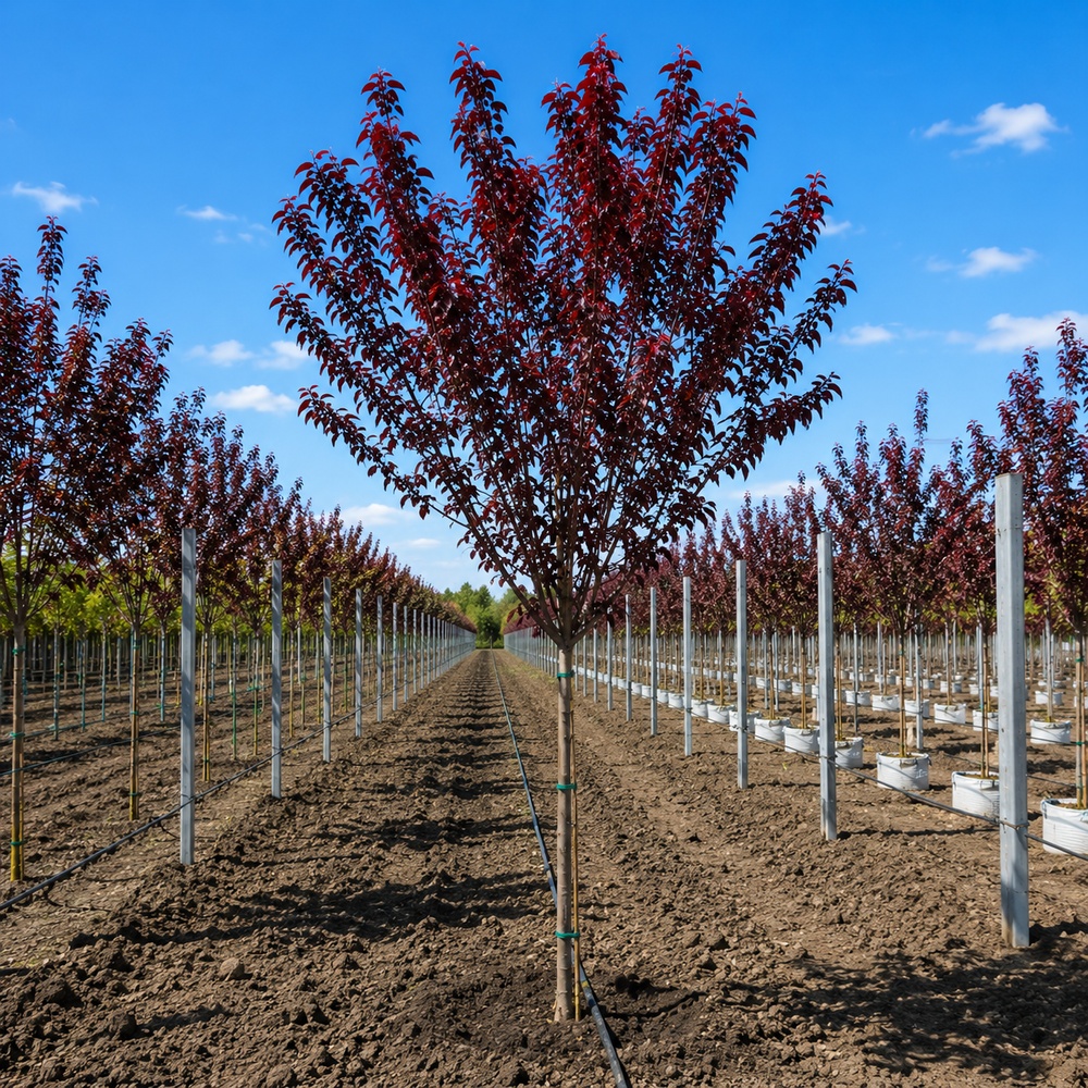 Слива розчепиріна Нігра (Prunus cerasifera Nigra) Pa-220 см, 14-16, С38