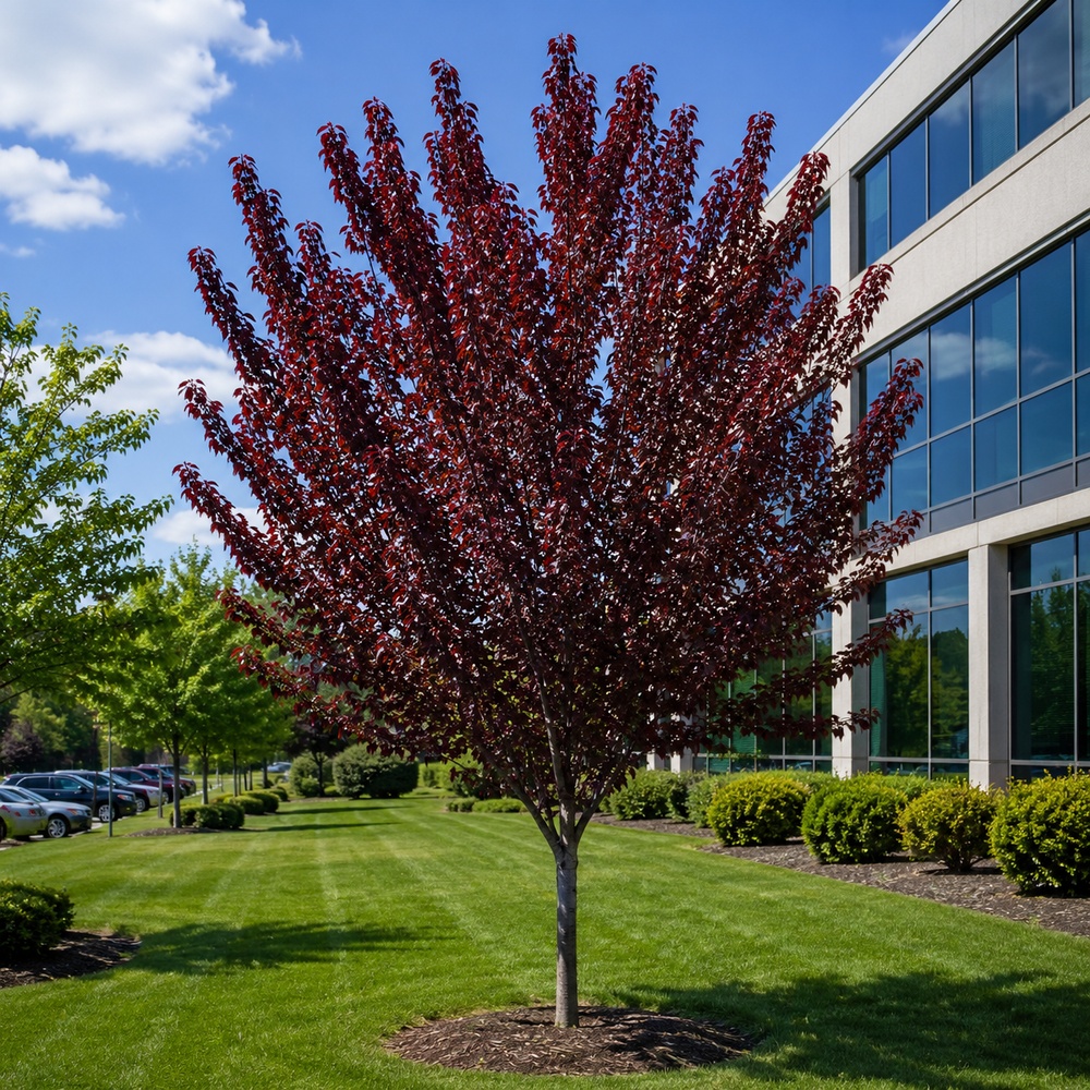 Слива розчепиріна Нігра (Prunus cerasifera Nigra) Pa-220 см, 14-16, С38