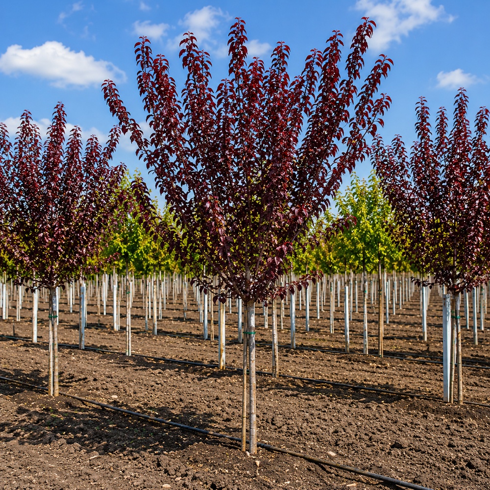 Слива розчепиріна Нігра (Prunus cerasifera Nigra) Pa-220 см, 8-10, С38