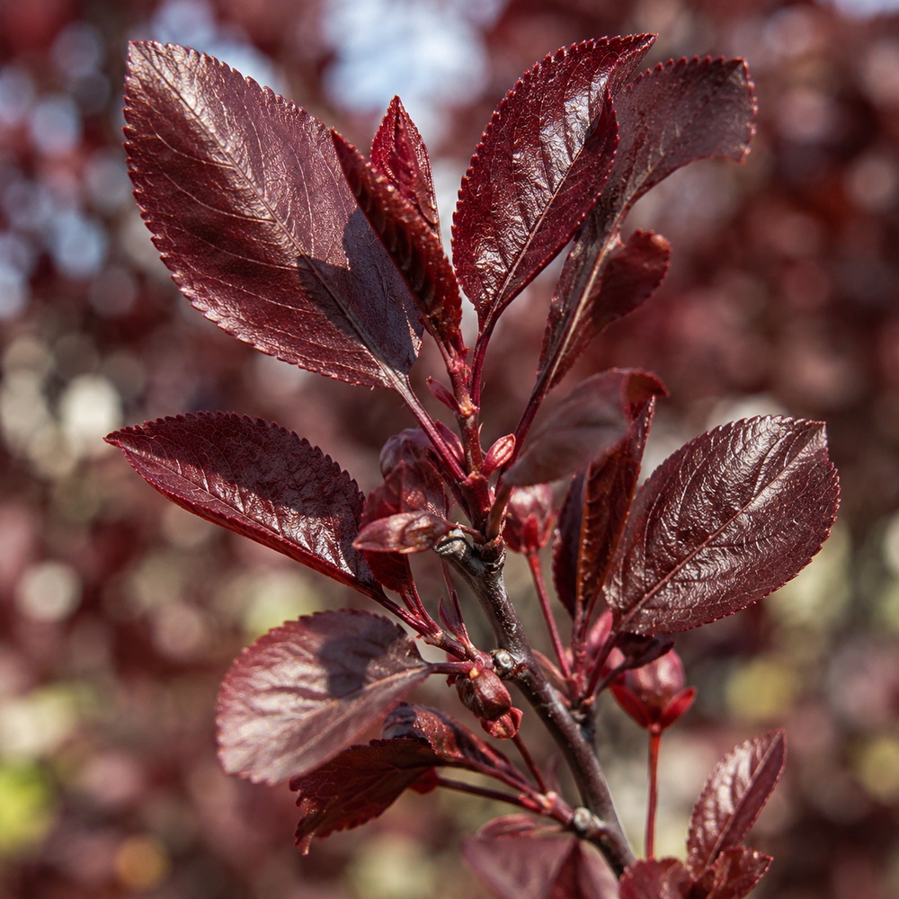 Слива розчепиріна Нігра (Prunus cerasifera Nigra) Pa-220 см, 8-10, С38